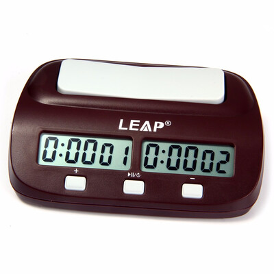 

LEAP PQ9907S Digital Chess Clock I-go Count Up Down Timer for Game Competition Professional LEAP PQ9907S Digital Chess Clock count