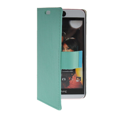 

MOONCASE Slim Leather Side Flip Wallet Card Slot Pouch with Kickstand Shell Back Case Cover for HTC Desire Eye Mint Green