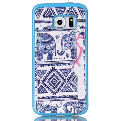 

в случае Samsung S6 края мити красочные картины роскошь пу кожаные обложки для Samsung S6 край