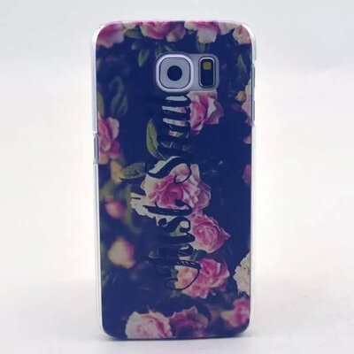 

мягкие прозрачные розовые симпатичный цветок мити дело прикрытие для Samsung Galaxy S6 g9200 случае силикон S6 серии моды резиновые дело