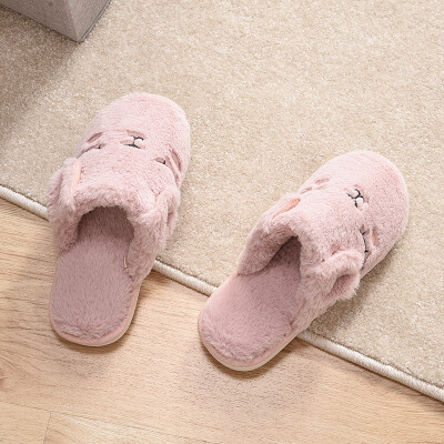 

Herbs Park Cartoon Dog Cotton Slippers Thickening Fur Indoor Slippers Home Warm Thick Cotton Slippers Women Pink 39-40