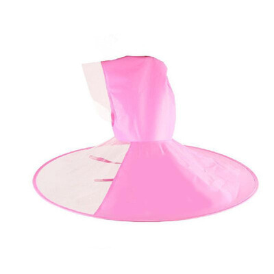

Creative Cute Cloak UFO Style Childrens Raincoat Poncho Foldable Rain Hat