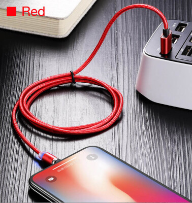 

3IN1 LED Magnetic Cables USB to Micro-USB Type C IOS ports 21A charger cable for iPhone X  Max Sungsung S9 Andriod Smart Phones