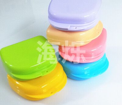 

6 Pcs Veneers tools Denture Bath Box Case Dental False Teeth Appliance Container Storage Boxes