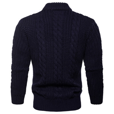 

AOWOFS mens solid color knit cardigan sweater coat spot foreign trade YM020