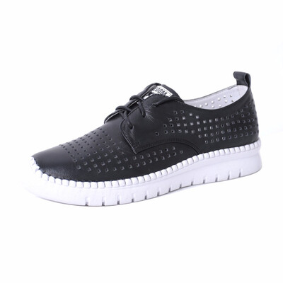 

SHUANGFENG Brand Women Casual Shoes 2018 Spring New Soft Genuine Leather Female Shoes Women Ladies Outdoor Sport Shoes White Black