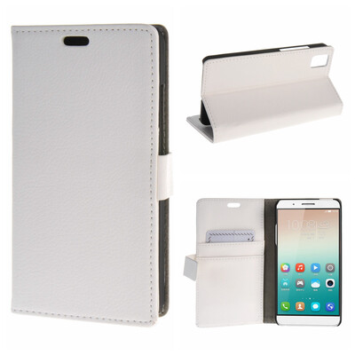 

MOONCASE ЧЕХОЛ ДЛЯ Huawei Honor 7i High quality Leather Flip Wallet Card Holder Bracket Back Pouch White 02
