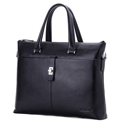 

Scarecrow (MEXICAN) Men's Bags Fashion Casual Briefcase Business Bag Men's Handbag Head Layer Leather Messenger Bag Computer Bag 50245M-02 Brown