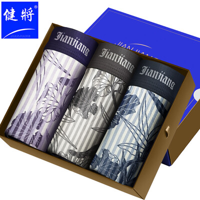 

Fitness Mens Underwear Boxer Briefs Mens Elastic Modal Fiber Loose Large Size Mens Shorts 3 Pack 81J23 Multicolor