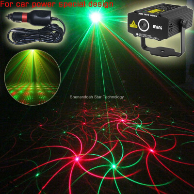 

ESHINY car used plug mini R&G laser Projector 2 patterns Light field garden hillside Park Party effect Stage Light Show CR2