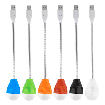 

Mini Flexiable USB Night Light Bulb Lamp for Notebook Laptop Keyboard Reading White