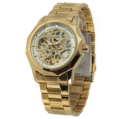 

Winner skeleton mechanical watch w217