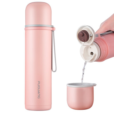 

Fuguang Xinghai series cups 316 stainless steel outdoor sports mug insulation pot men&women bullets portable vacuum water cup 500ML pink WFZ6003-500