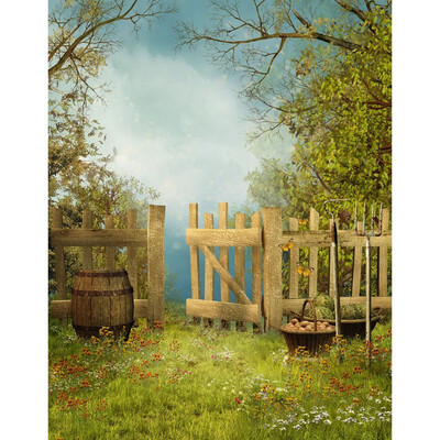 

Fence in the Wild Photo Backdrop 57FT Vinyl Fabric Cloth Digital Printing Photo Background s-2321