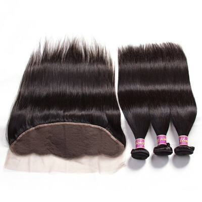 

Unice Hair Brazilian Straight Hair Lace Frontal Closure With Bundles Human Hair Extensions Brazilian Hair Weave Bundles