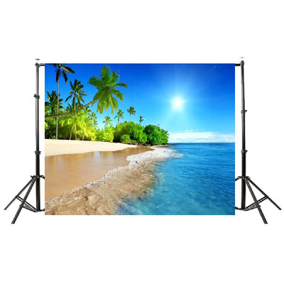 

2018 Summer Seascape Beach Dreamlike Haloes 3D Photography Background Screen Photo Video Photography Studio Fabric Props Backdrop