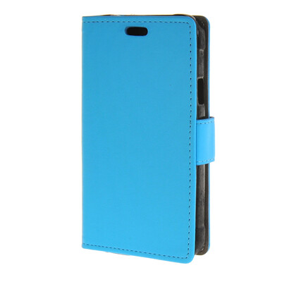 

MOONCASE Vivid colors Leather Wallet Card Slot Bracket Back чехол для Samsung Galaxy Xcover 3 G388F Blue