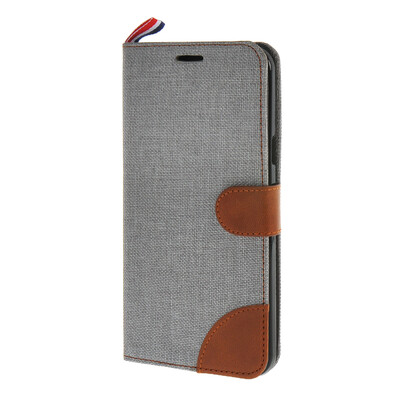 

MOONCASE Galaxy A8 , Leather Wallet Flip Card Holder Pouch Stand Back ЧЕХОЛ ДЛЯ Samsung Galaxy A8 Grey