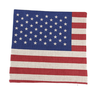 

Flag Cushion Case Cover Decorative 1xCotton Linen Pillow DIY Fashion