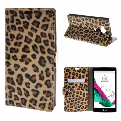 

MOONCASE ЧЕХОЛ ДЛЯ LG G4 Beat G4S Leopard Style Leather Flip Wallet Card Holder Bracket Back Pouch Leopard