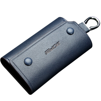 

Bo BOPAI key bag men&39s leather waist hanging key chain multi-function car key chain leather black 16-00702