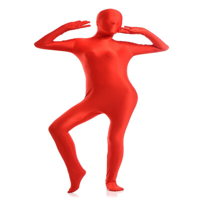 

Womens Spandex Zentai Full Bodysuit Navy Blue Lady Back Zipper Tights Suit Dancewear Womens Catsuit Fancy Halloween Costumes
