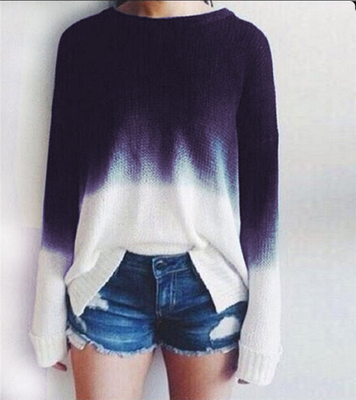 

Gradual knitted sweater knitted sweater