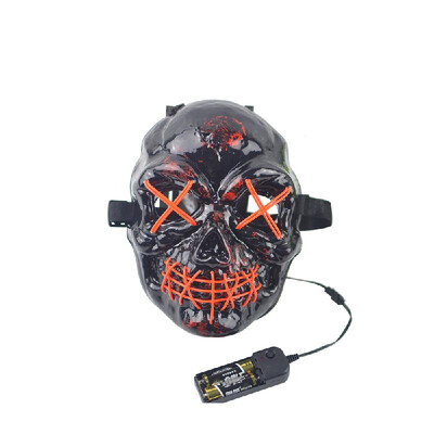 

EL Cold Light Grimace Skull Mask Festival Performance Party Glowing Masks with Controller