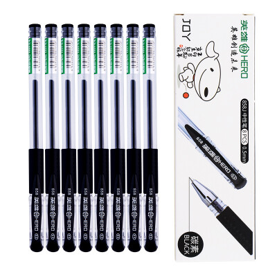 

Jingdong JOY joint name hero HERO 858J-8 black 05mm carbon gel pen pen pen 8 sticks