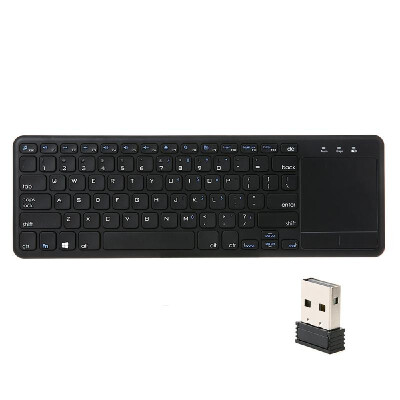 

24G Wireless Touchpad Keyboard Multi-touch Ultra-slim with USB Receiver for Android Smart TV Computers Ladtops Desktops