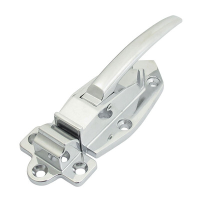 

UpperX Industrial Lab Oven Door Latch Releasing Pull Handle Silver Tone