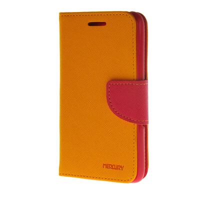 

MOONCASE Splice Color Leather Wallet Flip Card Slot Bracket Back Case Cover for Sony xperia E4 Yellow