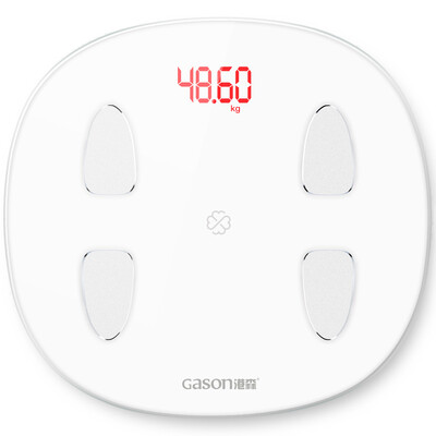 

Gangshen GASON intelligent body fat scale electronic scales weight scale upgrade 68 items Bluetooth APP connection called fat weight loss scale S7 pure white