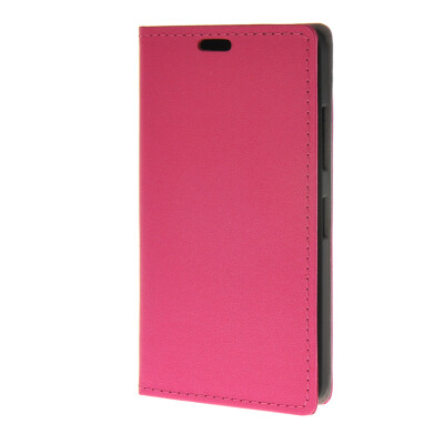 

MOONCASE Protection Leather Wallet Flip Card Slot Holster Pouch Stand Shell Back Case Cover for Microsoft Lumia 640 Hot pink