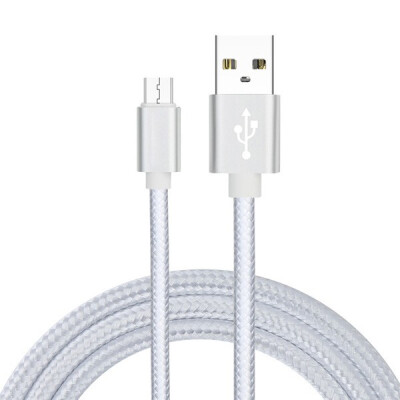 

Fast Charging Cable Nylon Braided Wire Cord Metal Sync USB Cables Data Sync USB Charger for Samsung Galaxy Huawei Xiaomi Android