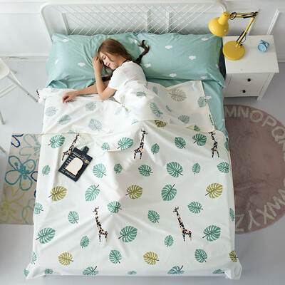 

Zero degree exploration LIVTOR cotton travel across dirty sleeping bags on business trip hotel hotel cotton sanitary sheets forest time family parent-child 200230cm