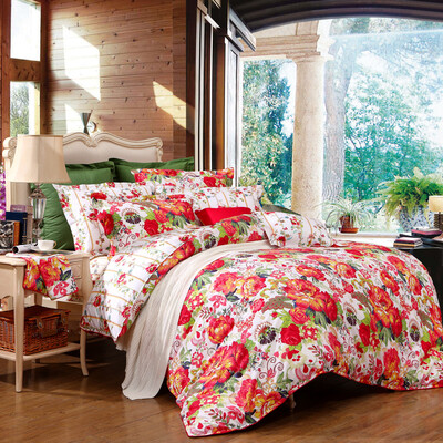 

FUANNA cotton bed setbed kit duvet coverbedsheetpillowcase 18 m bed