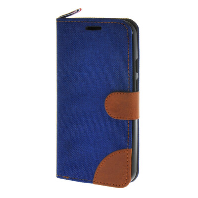 

MOONCASE Moto G 2nd Gen , Leather Wallet Flip Card Holder Pouch Stand Back ЧЕХОЛ ДЛЯ Motorola Moto G 2nd Gen Dark blue