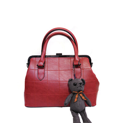 

Fashion brand women tote bags Teddy Bears Thread Frame bags famous designers leather handbags ladies messenger bag cross body