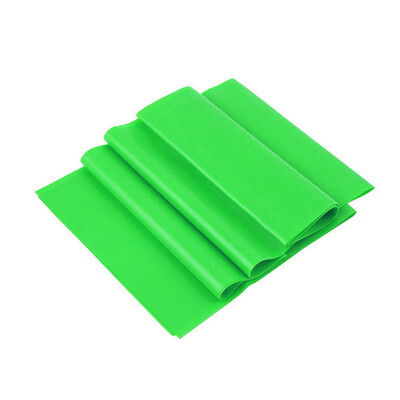 

New 15m Elastic Yoga Pilates Rubber Stretch Resistance Exercise Fitness Bands GREEN