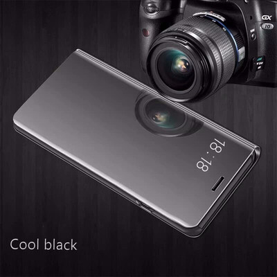

Goowiiz Phone Case For Vivo NexX20 PlusV7V7 PlusY75Y79 Luxury Slim Mirror Flip Shell Stand Leather Smart Cover