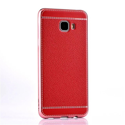 

Mzxtby Luxury Leather Case Plating Frame Soft TPU Back Cover for Samsung Galaxy S6 Edge TPU Gel Soft Litchi Silicone Cases