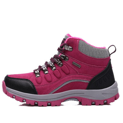 

unisex sneakers winter hot sale hihg top running shoes for man woman Plush Keep warm outdoors lace-up walking jogging footwear
