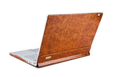 

Original High Quality oil wax pattern Genuine Leather Case for microsoft Surface Book 135" Real Leather Cover