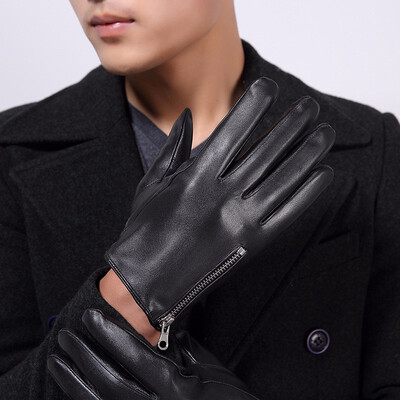 

Manufacturer discount leather gloves sheepskin mens riding thickening plus velvet leather gloves mens plus velvet thickening