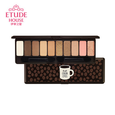 

ETUDE HOUSE Fun Color Multicolor Eyeshadow Palette 10g Afternoon Coffee Shop matte pearlescent 10 colors easy to color earth color suits do not fly powder