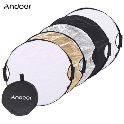 

Andoer 60cm 5in1 Round Collapsible Multi-Disc Portable Circular Photo Photography Studio Video Light Reflector