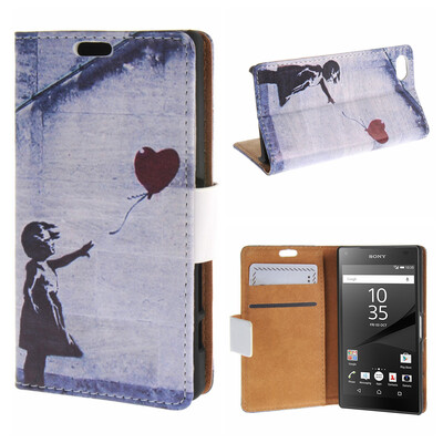 

MOONCASE Sony Xperia Z5 Compact ( Z5 Mini ) ЧЕХОЛ ДЛЯ Flip Leather Foldable Stand Feature [Pattern series] /a09