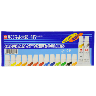 

Sakura Sakura 15 color watercolor paint gold and silver sets EMW-15GS 5ml / branch translucent watercolor suit professional painting gold and silver blue box [Japanese imports