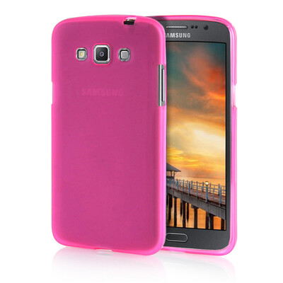 

MOONCASE Transparent Soft Flexible Silicone Gel TPU Skin Shell Back ЧЕХОЛ ДЛЯ Samsung Galaxy Grand Max G7200 Hot Pink